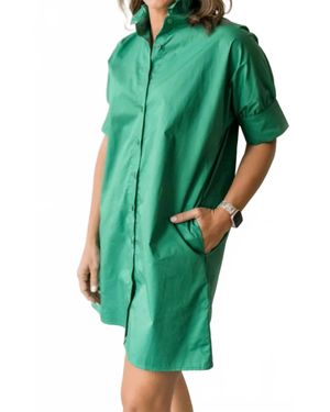 Heidi Houston Short Ruffle Dress - Green