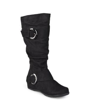 Journee Collection Collection Wide Calf Jester-01 Boot - Black