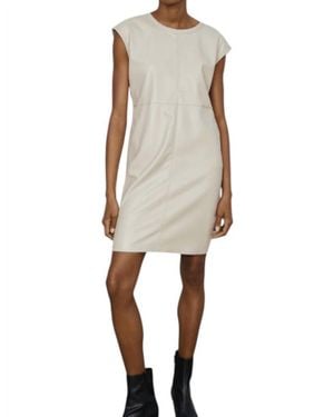 Melissa Nepton Cassi Desert Faux Leather Dress - Natural