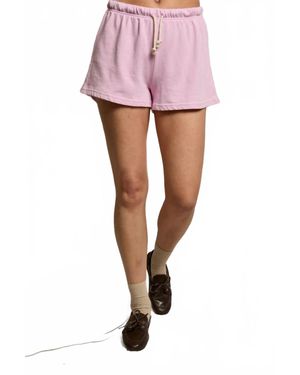 PERFECTWHITETEE Layla French Terry Sweatshorts - Pink