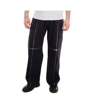 Bluemarble High Waist Cotton Pants - Blue