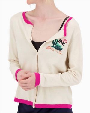 ME 369 Jan Cotton Cardigan - Pink