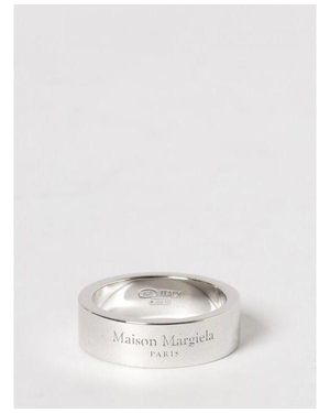 Maison Margiela Logo Wide Ring - White