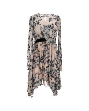 PHILOSOPHY BY LORENZO SERAFINI Floral Print Midi Dress - Gray
