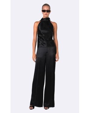 NonChalant Label Marcella Wide Leg Pants - Black