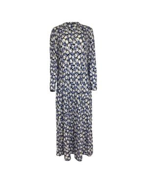 RIXO London Elise Floral-Print Stretch-Jersey Midi Dress - Gray