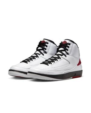 Nike Air Jordan 2 'Chicago' Dx2454-106 5 Leather Casual Shoes Efas43 - Black