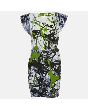 Roberto Cavalli Just Cavalli Cotton Cap Sleeve Midi Dress - Green