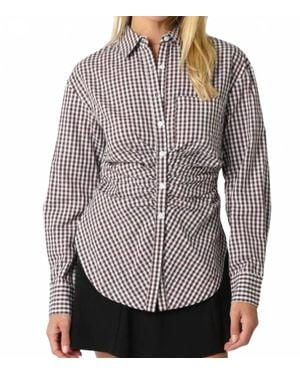 Olivaceous The Hostess Button-Down Top - Brown