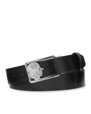 Philipp Plein Leather Belt - Black