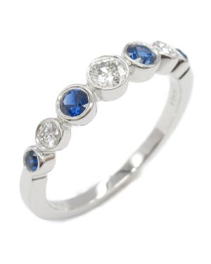 Tiffany & Co. Jazz Sapphire Diamond Ring Platinum - Blue