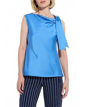 Lyssé Zulena Bow Top - Blue