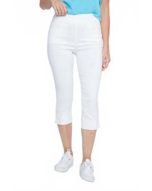 Renuar Coastal Breeze Capri Pants - White
