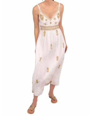 Gretchen Scott Fiesta Time Embroidered Maxi Dress - Pink
