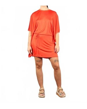 Rodebjer Block Shiny Dress - Red