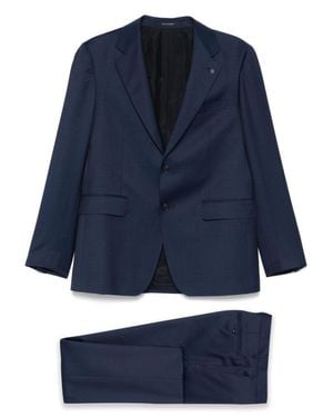 Tagliatore Oxford Tailored Suit - Blue