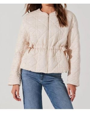 Astr Joslyn Long Sleeve Jacket - Natural