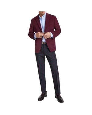 Tommy Hilfiger Elbow Patches Corduroy Sportcoat - Blue