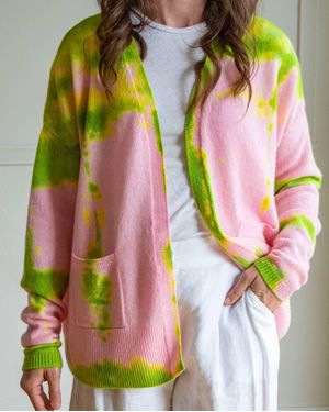 Love Tanjane Pocket Long Sleeve Cardigan - Pink