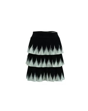 Maje Julia Tiered Skirt - Black