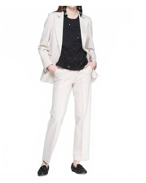 Vilagallo Elisa Straight-Leg Trouser - White