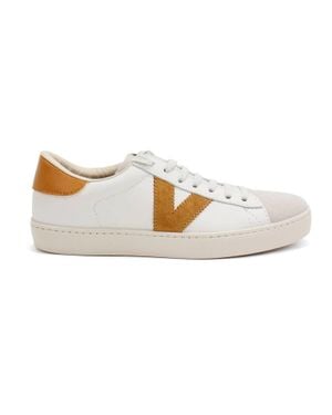 Victoria Berlin Casual Low Top Leather Sneakers - White