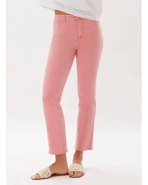 ecru La Cienega Straight Leg Cropped Jean - Pink