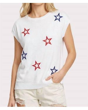 Staccato Star Top - White