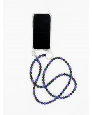 Ina Seifart Beaded Crossbody Phone Necklace - Black