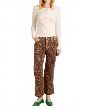 Damson Madder Kenny Twill Trouser - Natural