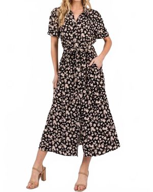 CALISTA Give Me A Collar Midi Dress - White