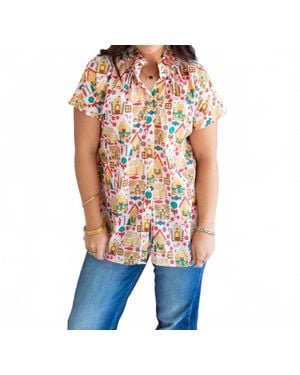 Layerz Clothing Mrs. Ginger Bread Top - Orange