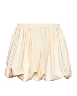 Marni Elastic Waistband Cotton Skirt - Natural