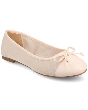 Journee Collection Kaiah Ballet Wide Width Dress Flats - Pink