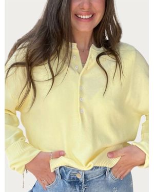 Wishlist Mellow Henley Top - Yellow