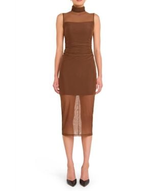 Amanda Uprichard Damira Midi Dress - Brown