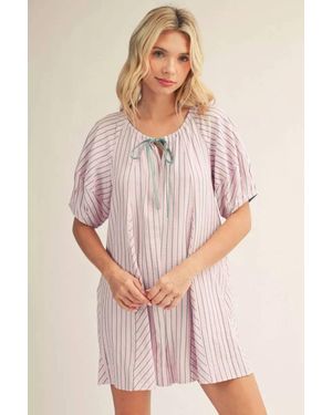 Jodifil Sweet Stripe Serenity Romper - Pink