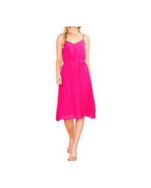 Cozy Co. Tropic Beauty Midi Dress - Pink