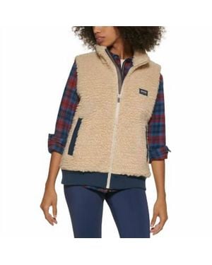BASS OUTDOOR Route Hiking Faux Sherpa Vest - Blue