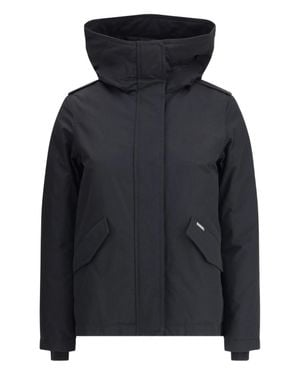 Woolrich Military Jacket High Collar Jacket - Black