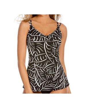 Miraclesuit D-Cup Malibu Underwire Tankini Top - Black