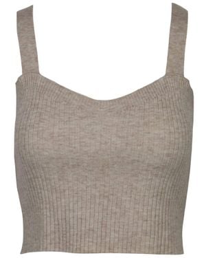 Lucy Paris Fulton Knit Tank - Gray