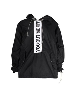 Off-White c/o Virgil Abloh Anorak 'You Cut Me Off' Hooded Jacket - Black