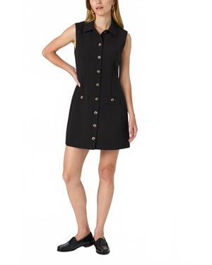 French Connection Azra Twill Button Down - Black