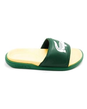 Lacoste Croco Dualiste Slide Sandal - Green