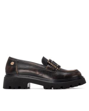 Xti Casual Moccasins By - Black