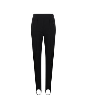 Mugler Stirrup Hem Slim-Fit Pants - Black