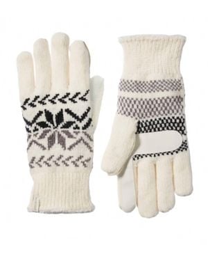 Isotoner Chenille Snowflake Gloves - Natural