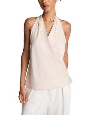 Kenneth Cole Halter Blouse - Natural
