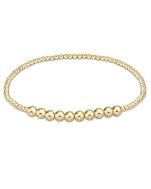 NEWTONE Classic Beaded Bliss Bead Bracelet - Metallic